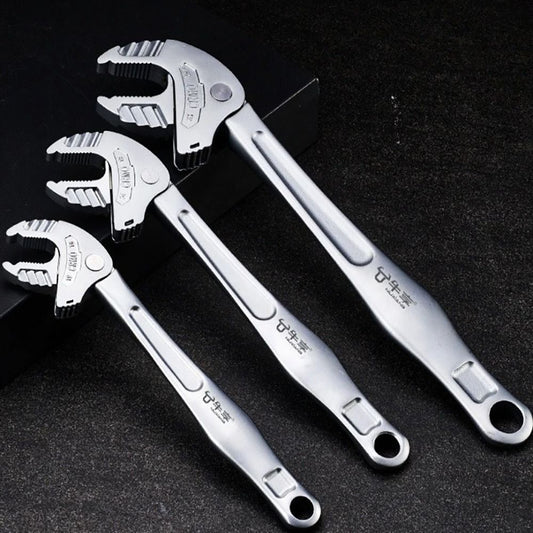 Heavy-Duty Adjustable Steel Wrench