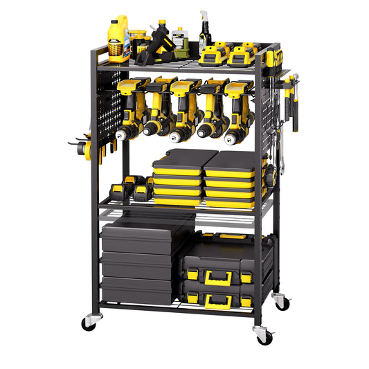 Professional 4-Tier Heavy-Duty Rolling Tool Cart